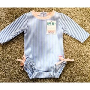 NWT Ruffle butts Searsucker bathing suit